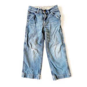 Vintage Gap Kids’ Wide Leg Distressed Carpenter Jeans 90s 00s Grunge Denim Pants